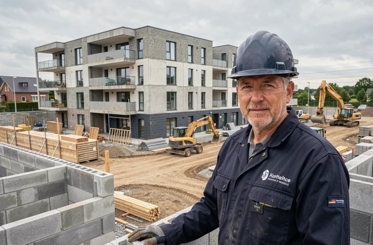 Professionnel de Batimut 54 supervisant un chantier de bâtiment en Meurthe-et-Moselle