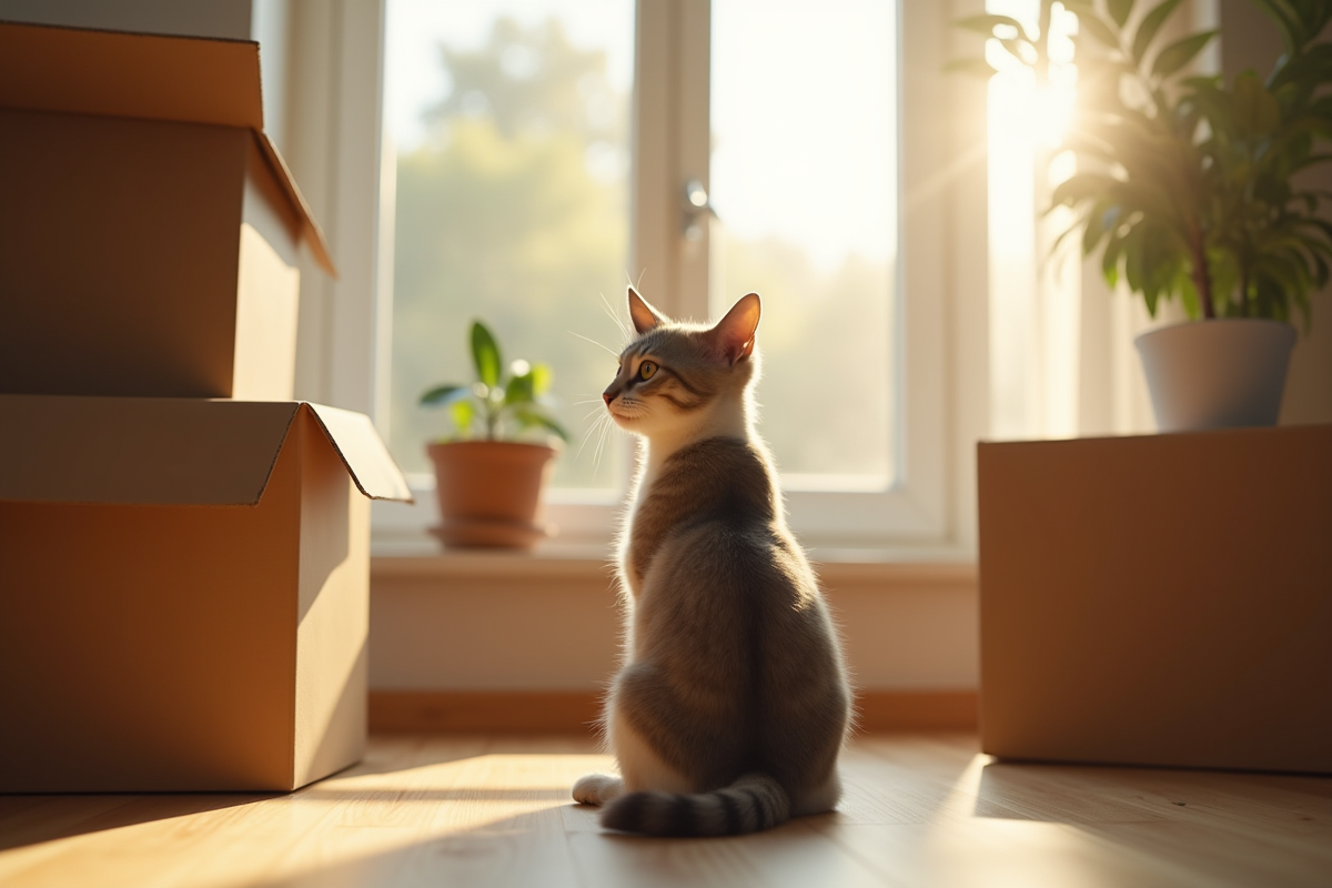Les chats et la détection des déménagements : comment ils perçoivent le changement