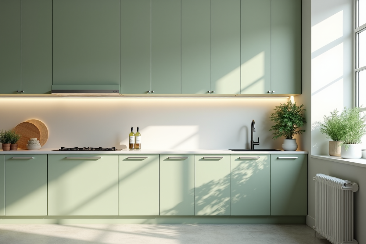 Choix de couleur optimale pour cuisines peu lumineuses