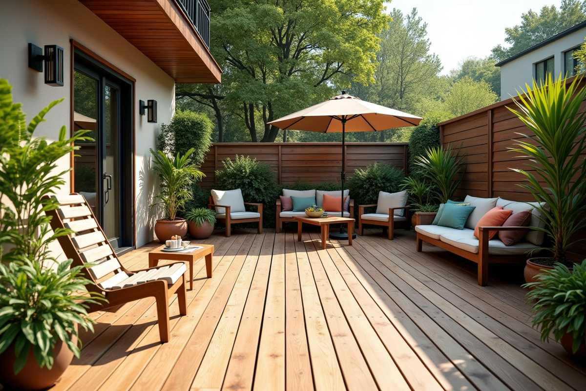Options économiques pour le revêtement de sol de terrasse